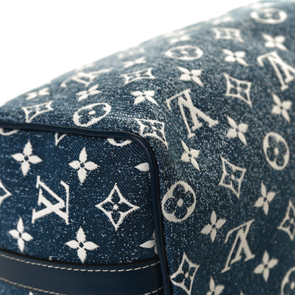 Louis Vuitton Monogram Jacquard Denim Speedy Bandouliere 25 Bleu 12 of 15