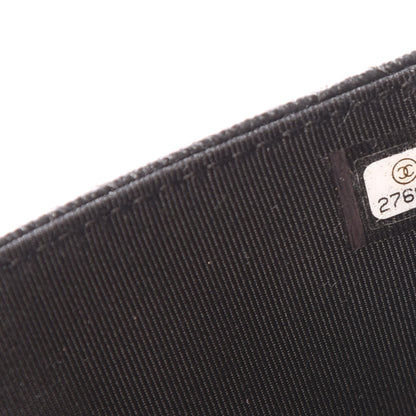 Chanel Caviar Quilted CC Box Strap Pouch Black 9 of 11
