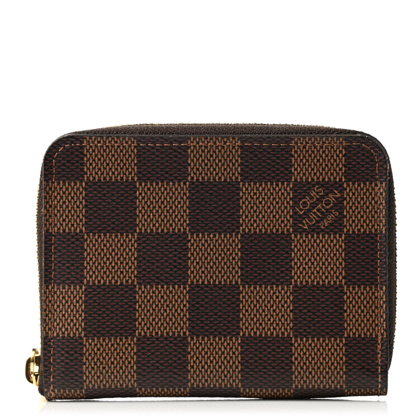 Damier Ebene Zippy Coin Purse Rose Ballerine
