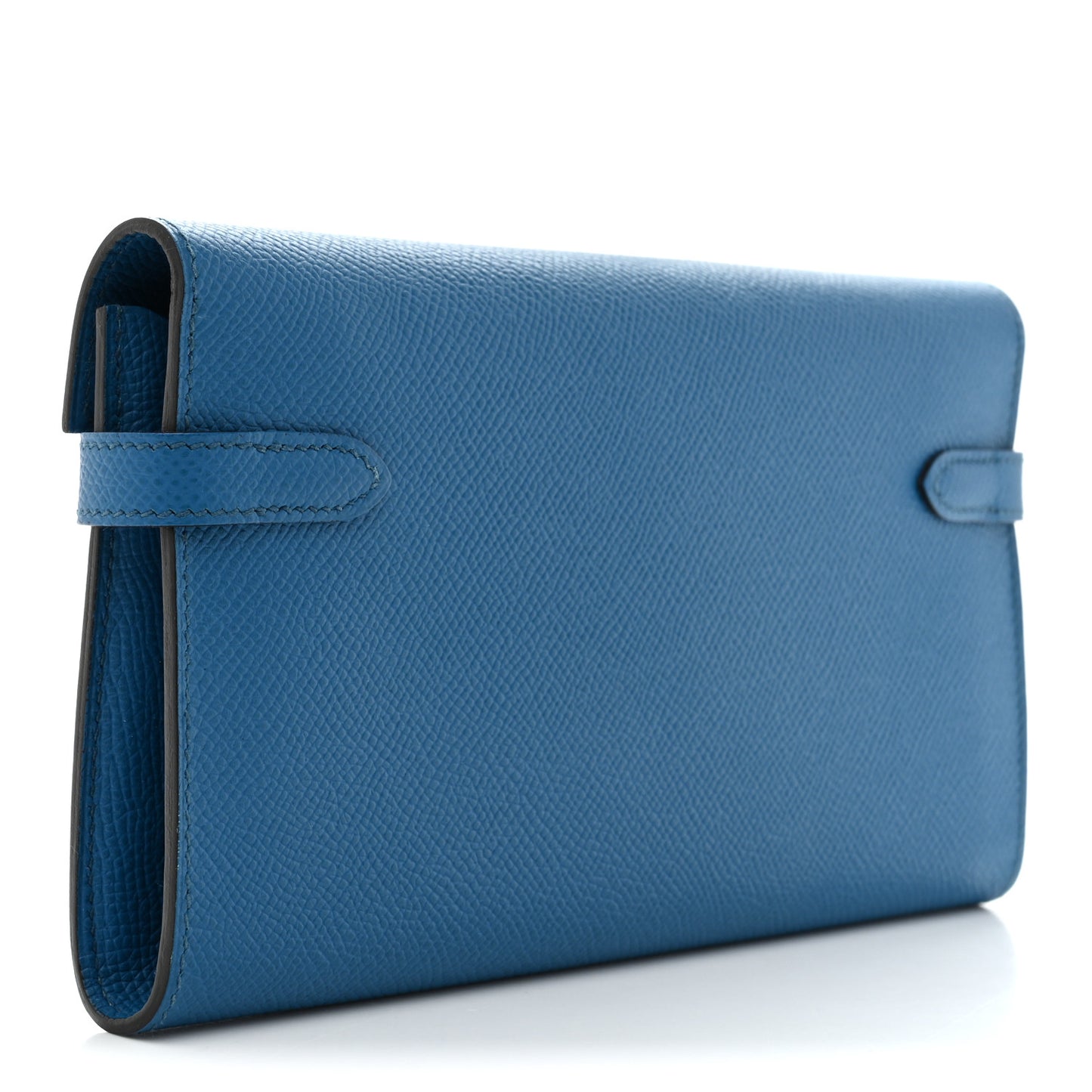 Epsom Kelly Longue Wallet Bleu Izmir