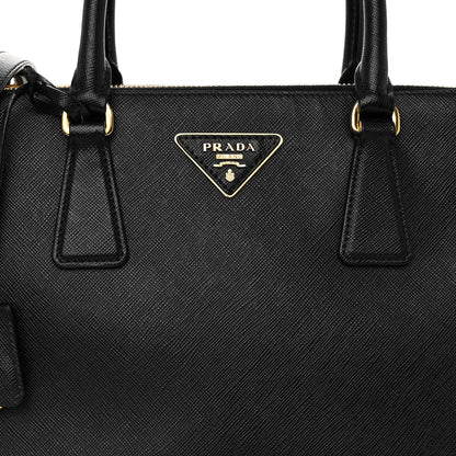 Prada Saffiano Small Galleria Double Zip Tote Black 7 of 9