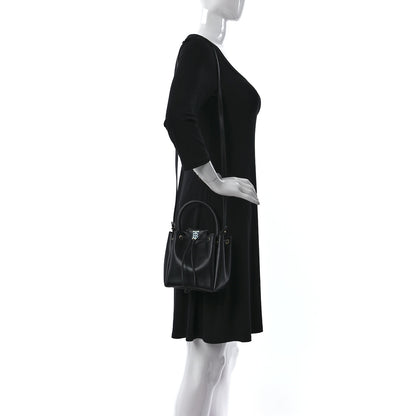 Burberry Calfskin Monogram Motif TB Bucket Black 2 of 12