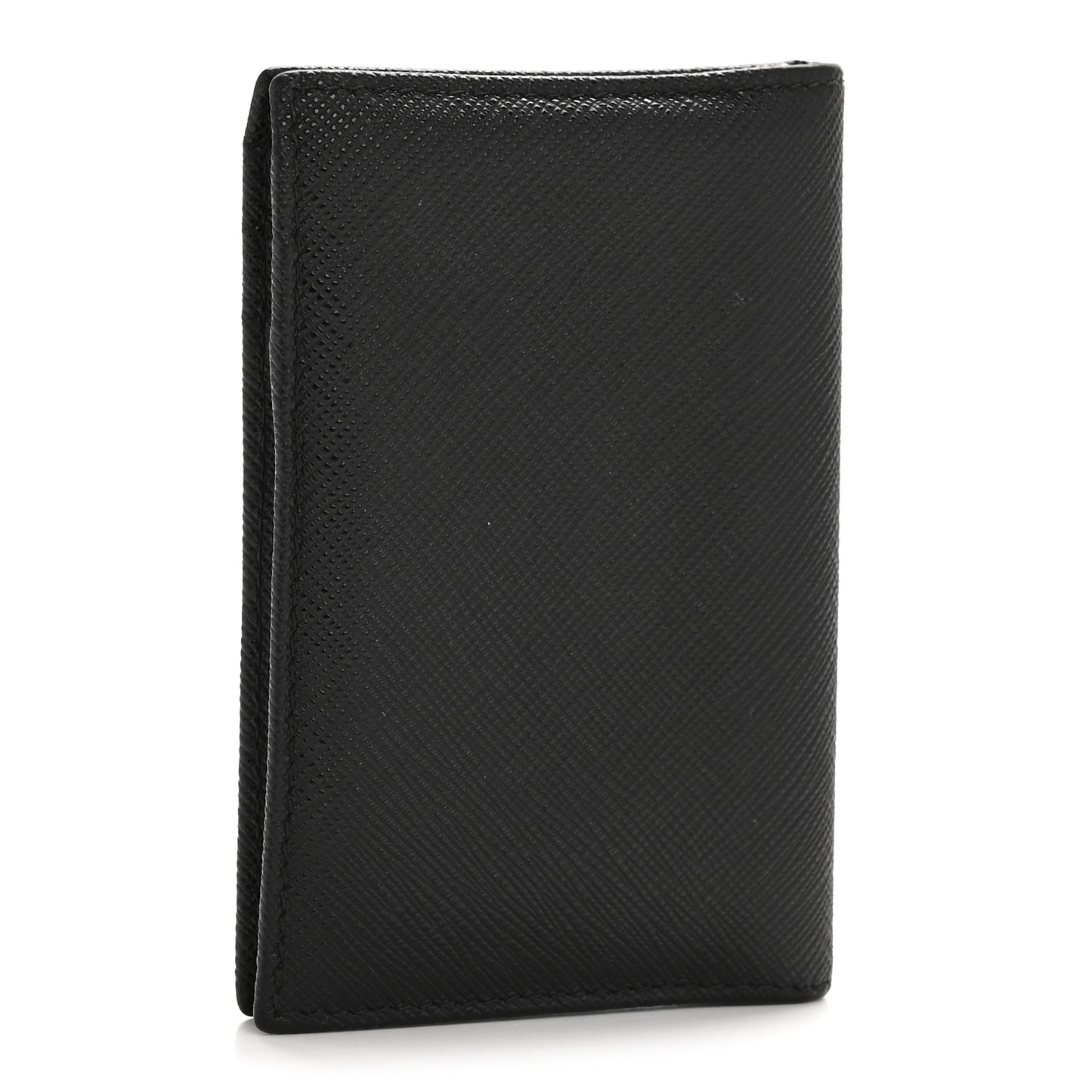 Saffiano Triangle Card Holder Black