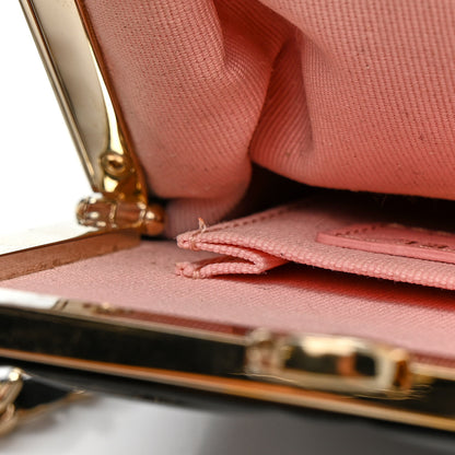 Chanel Lambskin Plexi Quilted CC Evening Clutch With Chain Black 12 of 12