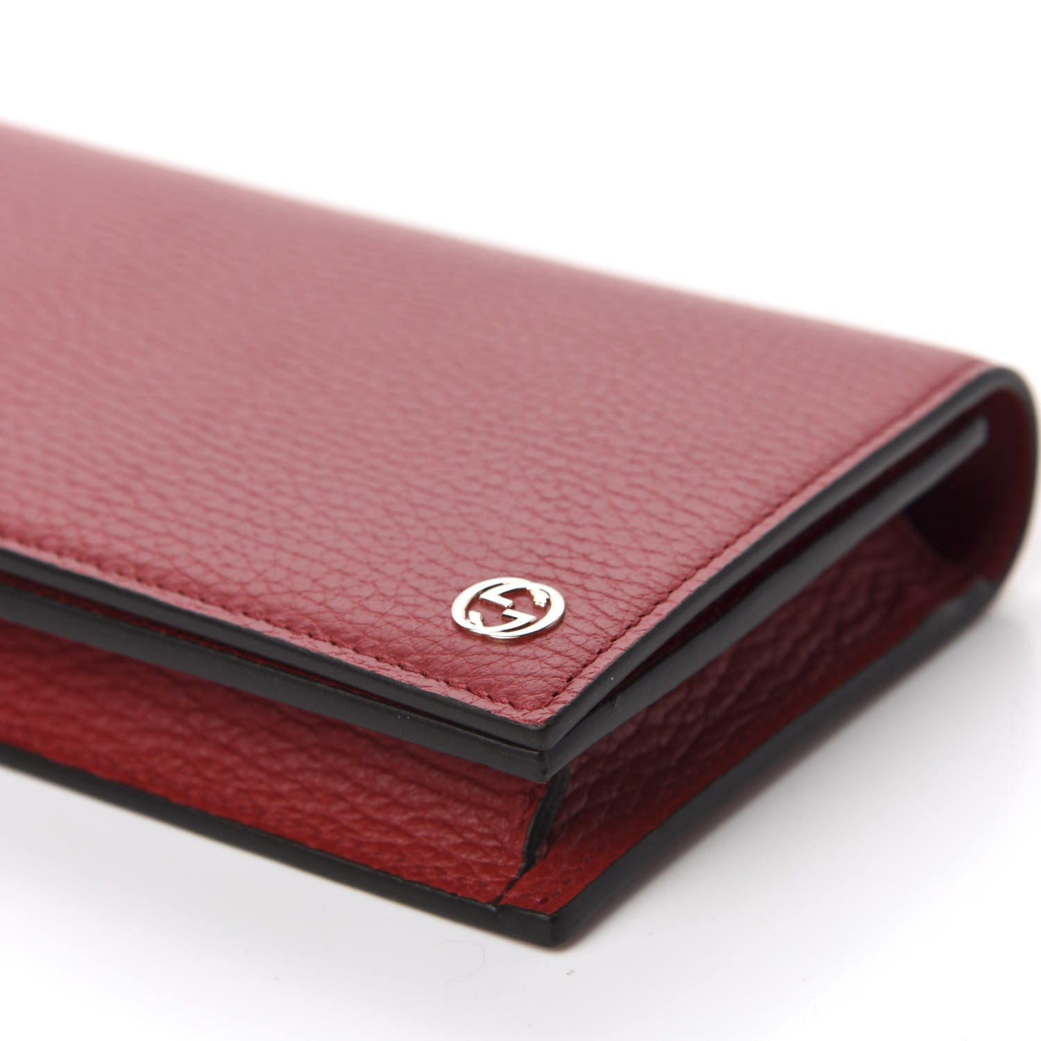 Gucci Dollar Calfskin Medium Betty Chain Wallet Red 7 of 11