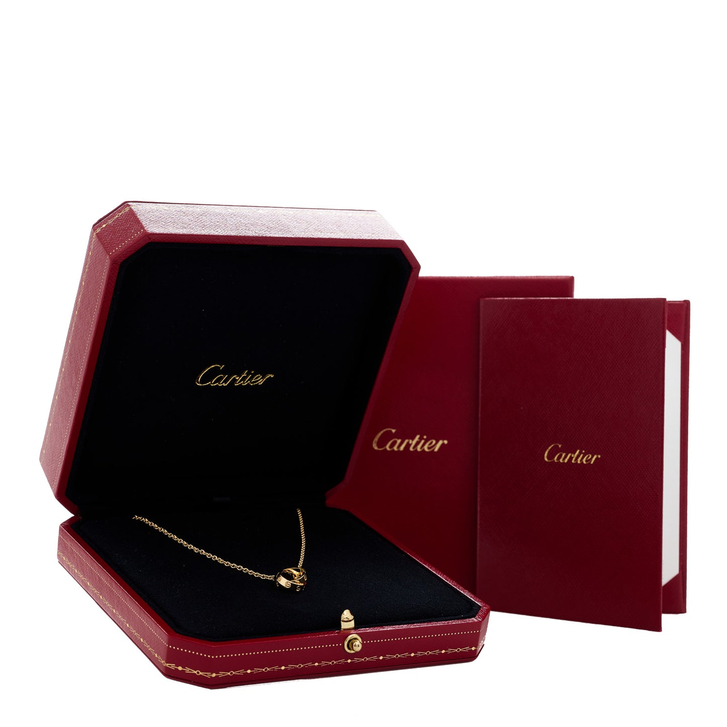 18K Yellow Gold Interlocking LOVE Necklace