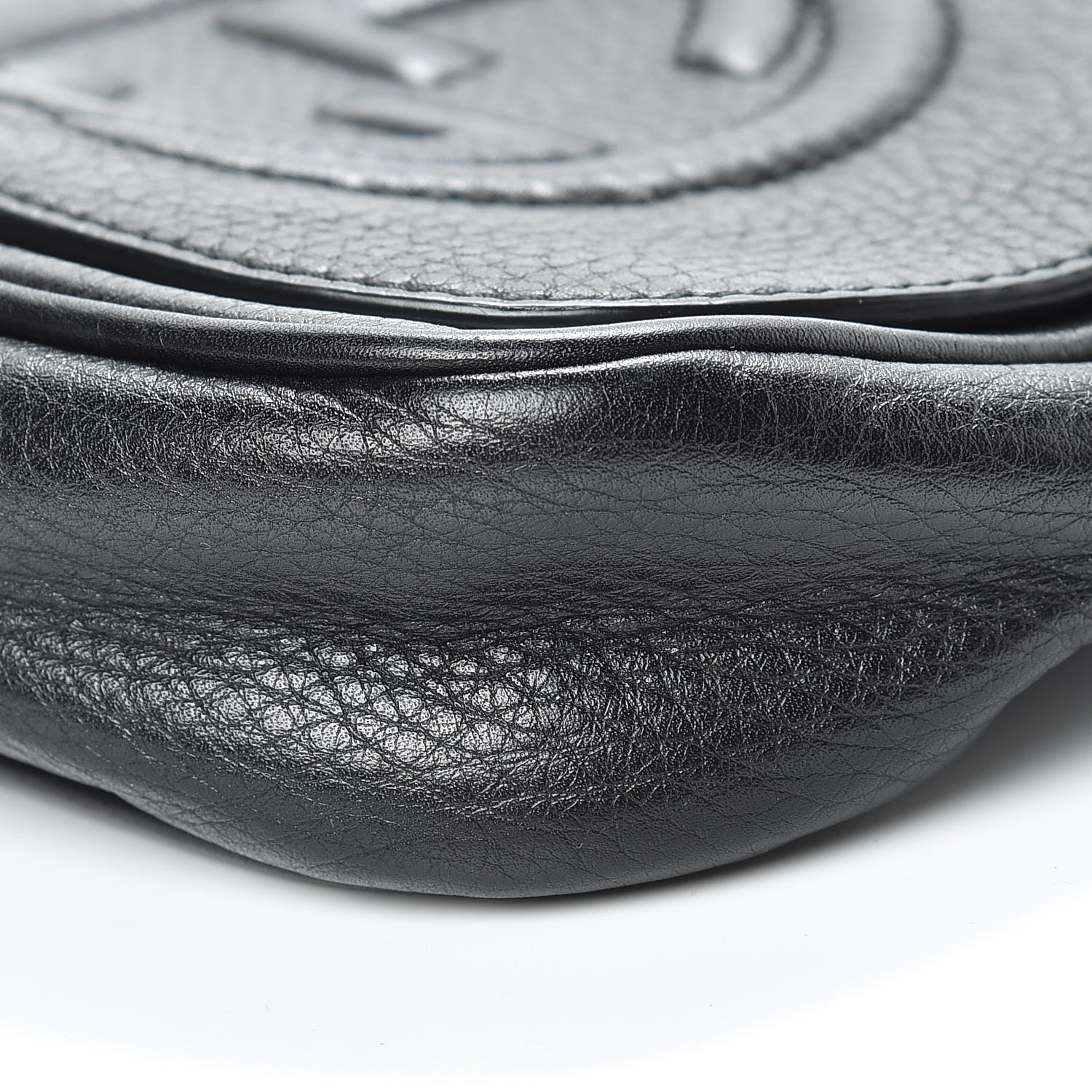 Gucci Pebbled Calfskin Small Soho Flap Crossbody Black 10 of 10