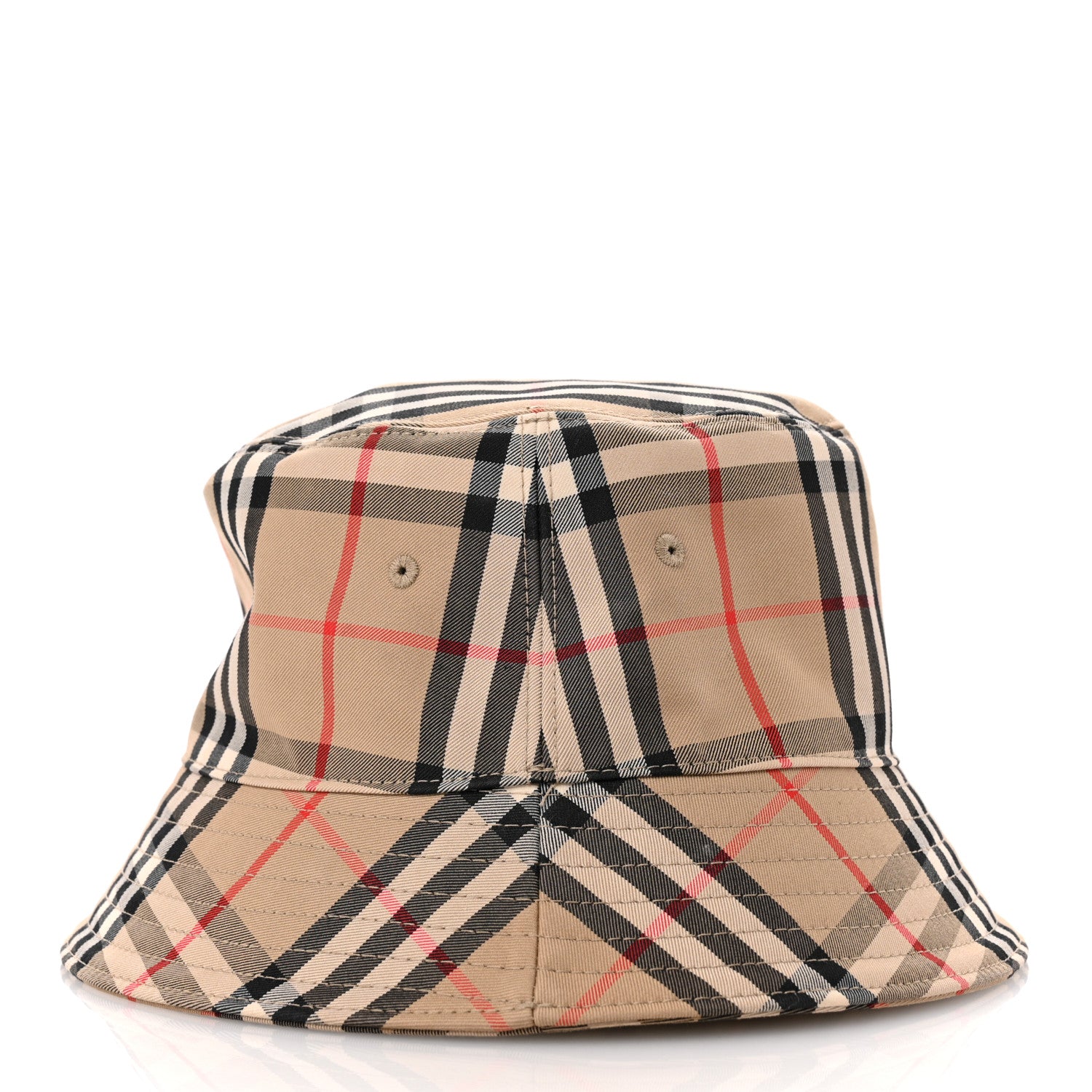 Burberry Technical Cotton Vintage Check Bucket Hat M Archive Beige 5 of 9