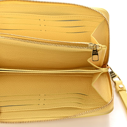 Louis Vuitton Empreinte Monogram Zippy Wallet Lemon Curd Yellow 5 of 7