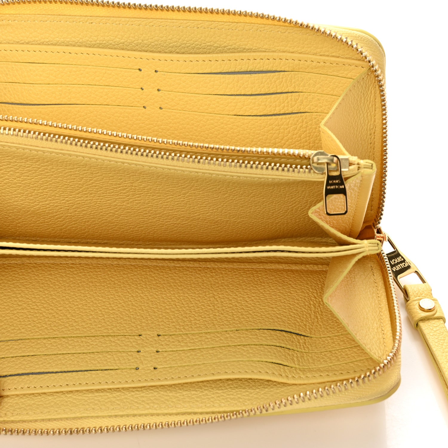 Louis Vuitton Empreinte Monogram Zippy Wallet Lemon Curd Yellow 5 of 8