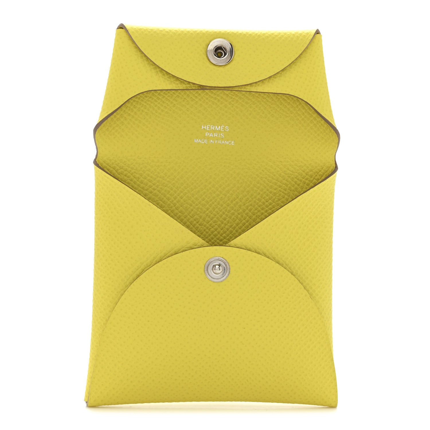 Hermes Epsom Bastia Coin Purse Lime 5 of 8
