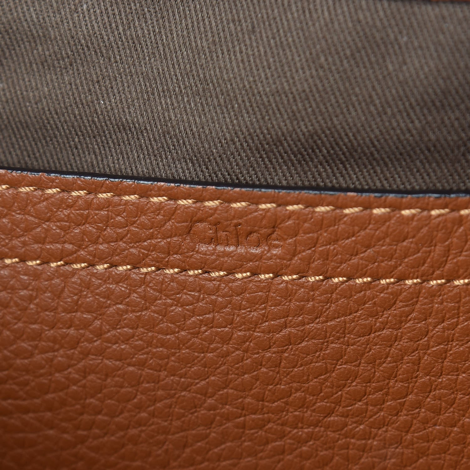 Chloe Calfskin Medium Marcie Round Crossbody Bag Tan 6 of 9