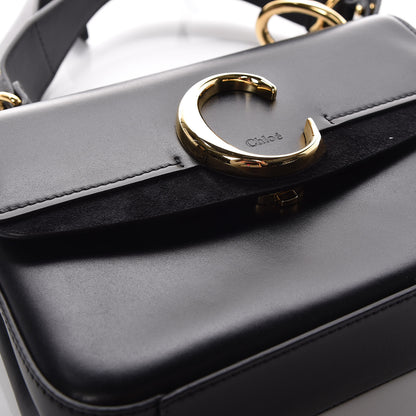 Chloe Calfskin Small C Double Carry Black 10 of 12