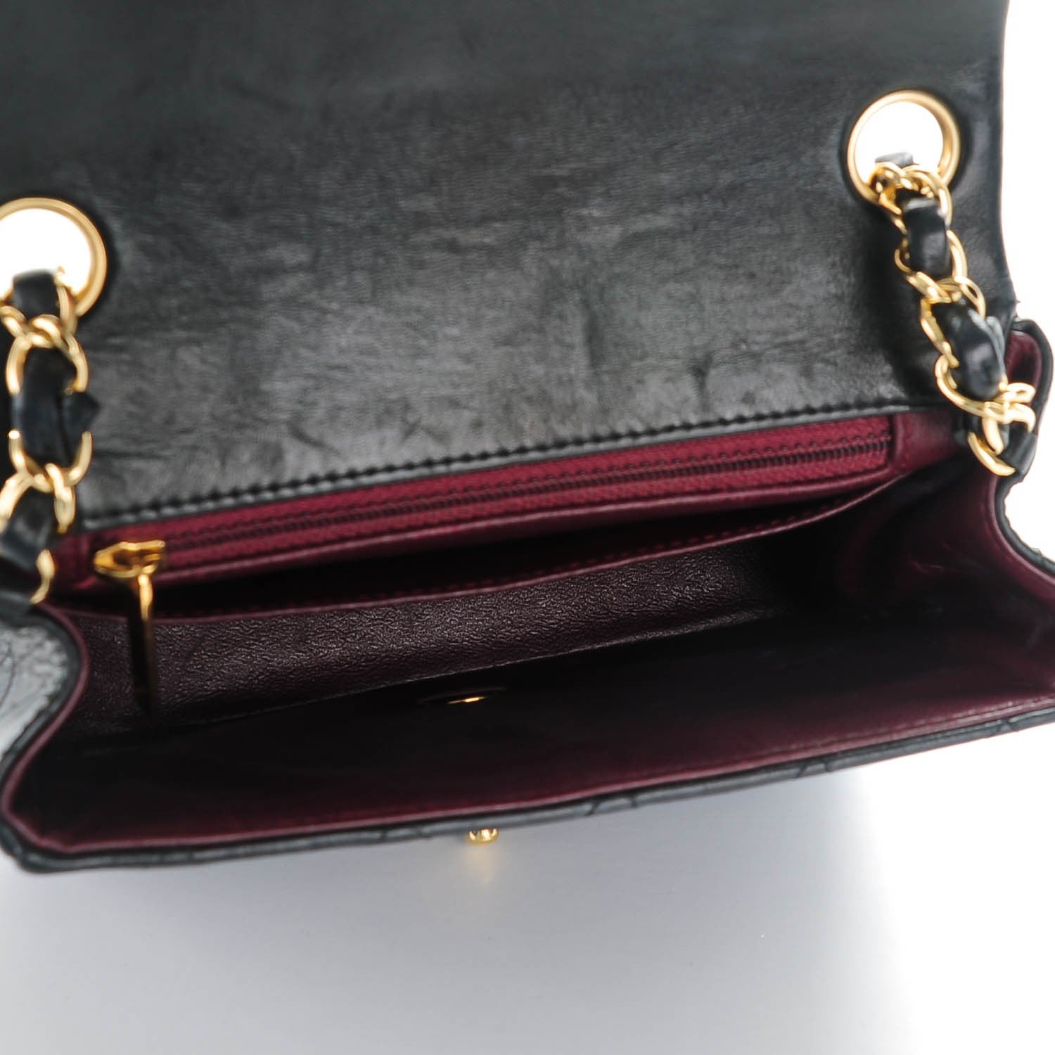 Chanel Lambskin Quilted Mini Square Flap Black 5 of 9