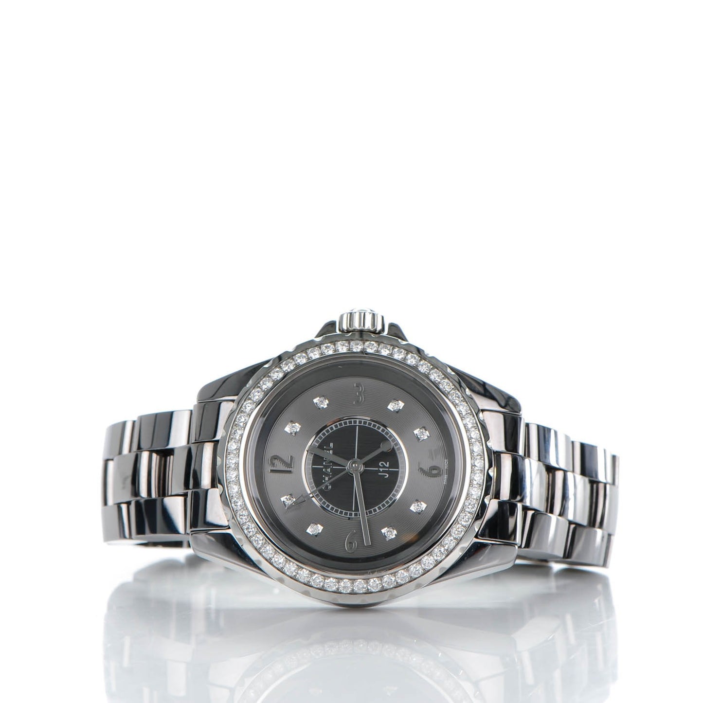 Titanium Ceramic Diamond Bezel 33mm J12 Quartz Watch