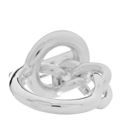 Hermes Sterling Silver GM Croisette Ring 51 5.75 3 of 6