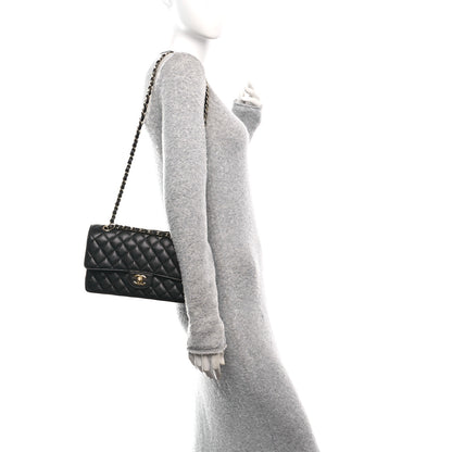 Chanel Caviar Quilted Medium Double Flap Black 3 of 11
