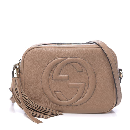 Gucci Pebbled Calfskin Small Soho Disco Bag Camelia 1 of 11