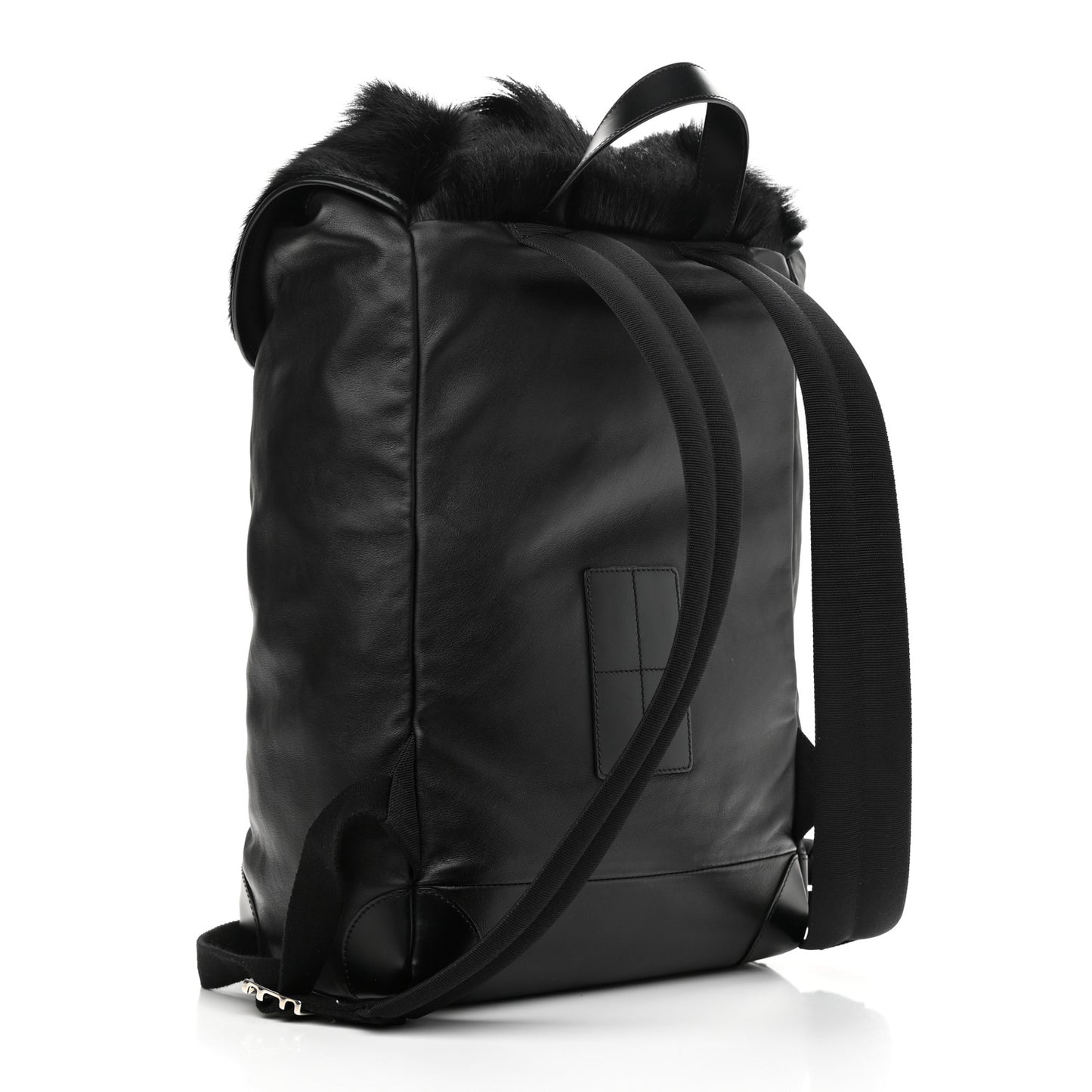 Antelope Fur Calfskin Rider Backpack Black