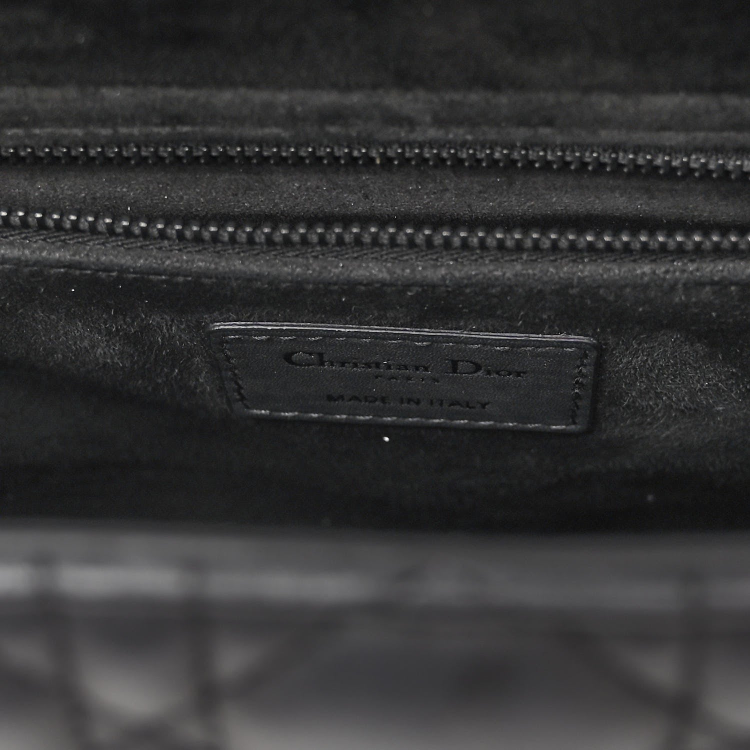 Christian Dior Ultra Matte Calfskin Cannage Medium Lady Dior Black 6 of 12