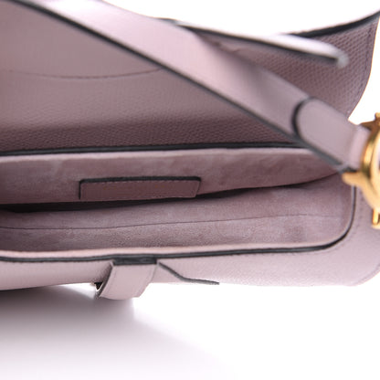 Christian Dior Grained Calfskin Mini Saddle Bag Light Purple 5 of 9