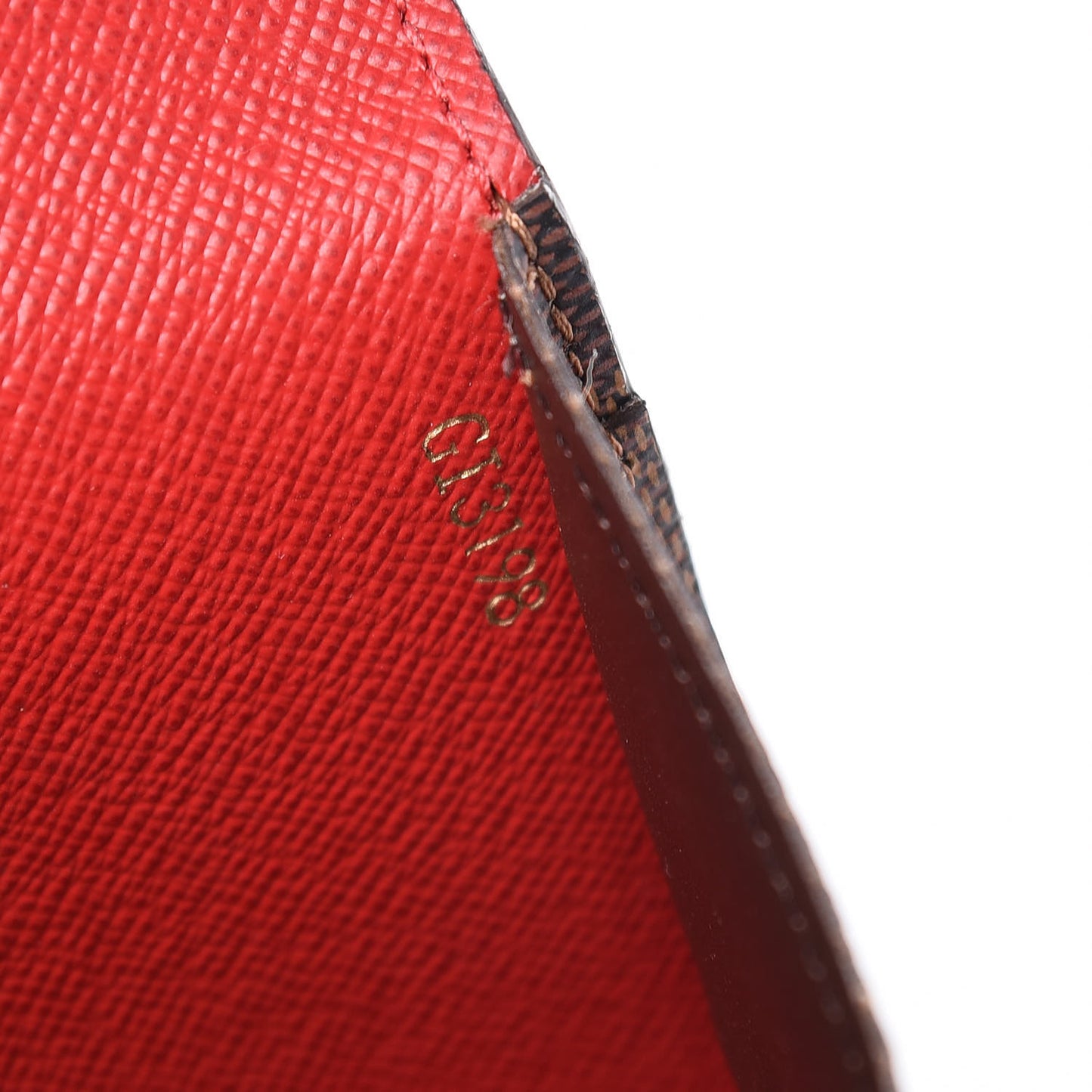 Damier Ebene Josephine Wallet Red