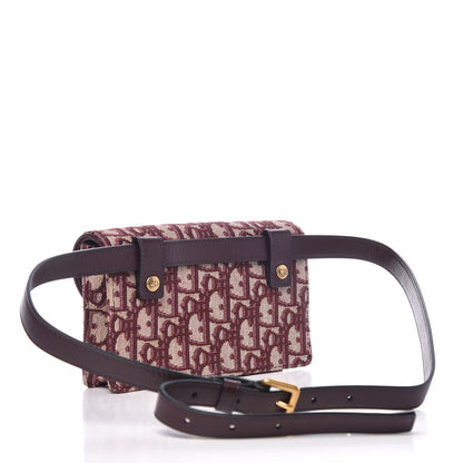 Christian Dior Oblique Saddle Belt Bag Bordeaux 3 of 9