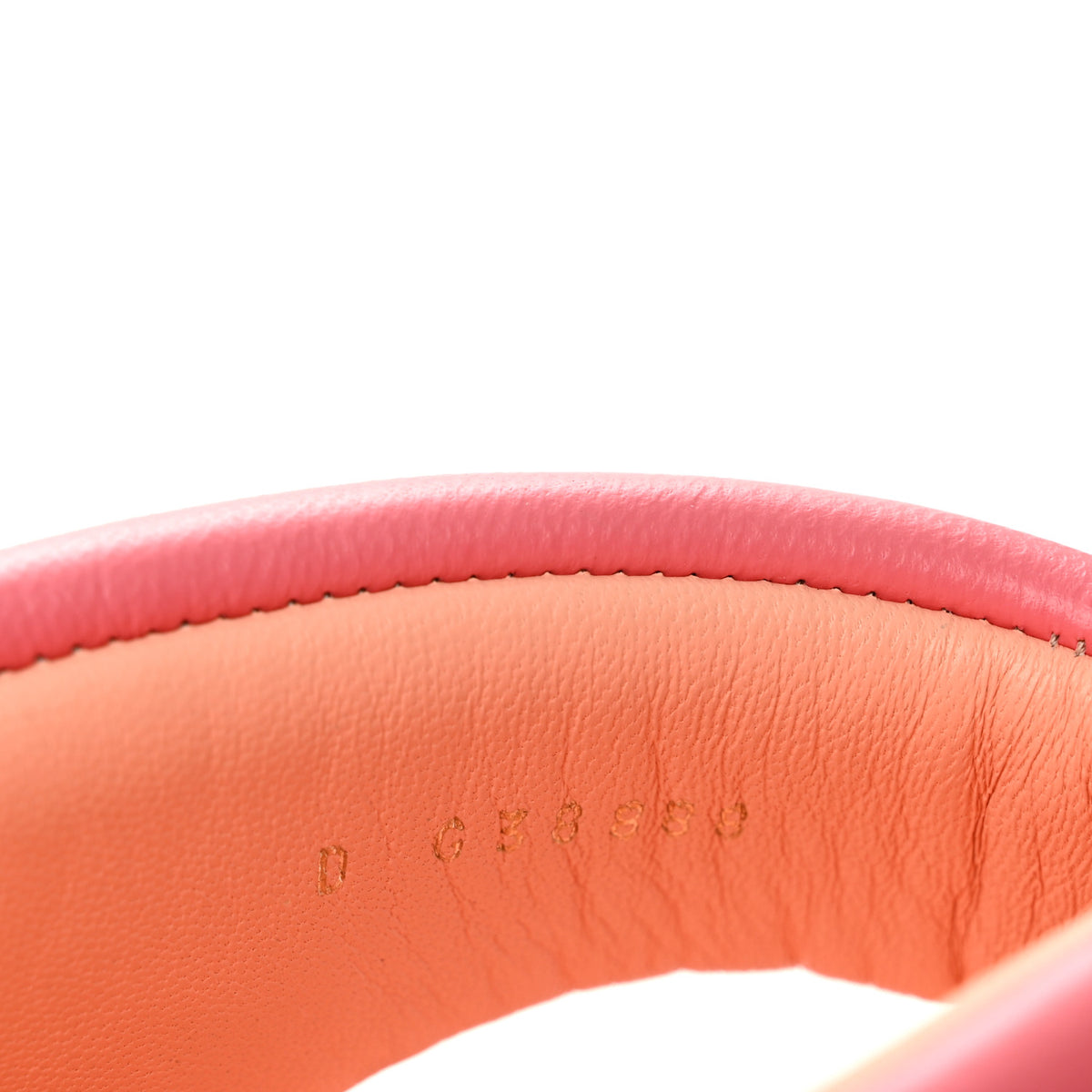 Chanel Lambskin Padded Pool Thong Sandals 38 Pink Orange 9 of 10