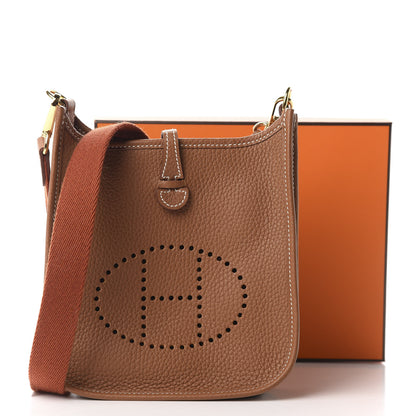 Hermes Taurillon Clemence Amazone Evelyne TPM Gold Cuivre 11 of 11
