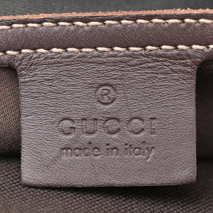 Gucci GG Supreme Monogram Medium Flat Messenger Bag Dark Brown 6 of 10