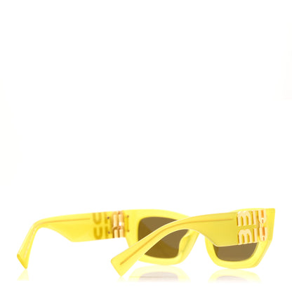 Miu Miu Acetate Miu Glimpse Sunglasses SMU 09W Yellow 4 of 8