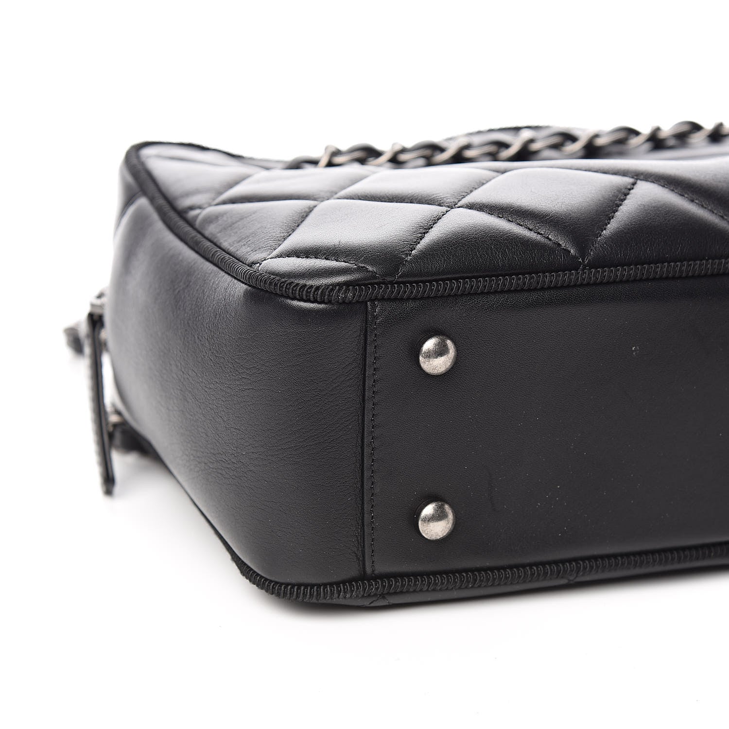 Chanel Calfskin Quilted Small Ballerine Camera Case Black 8 of 11