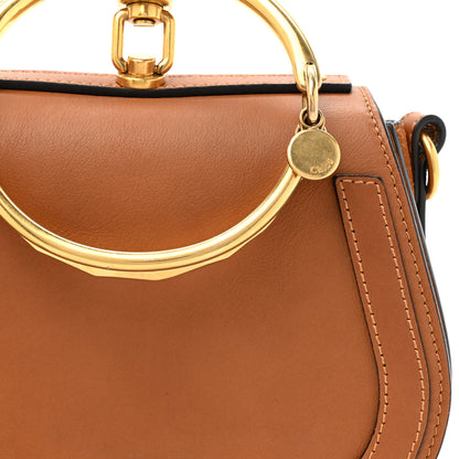 Chloe Calfskin Suede Small Nile Bracelet Bag Caramel 8 of 15