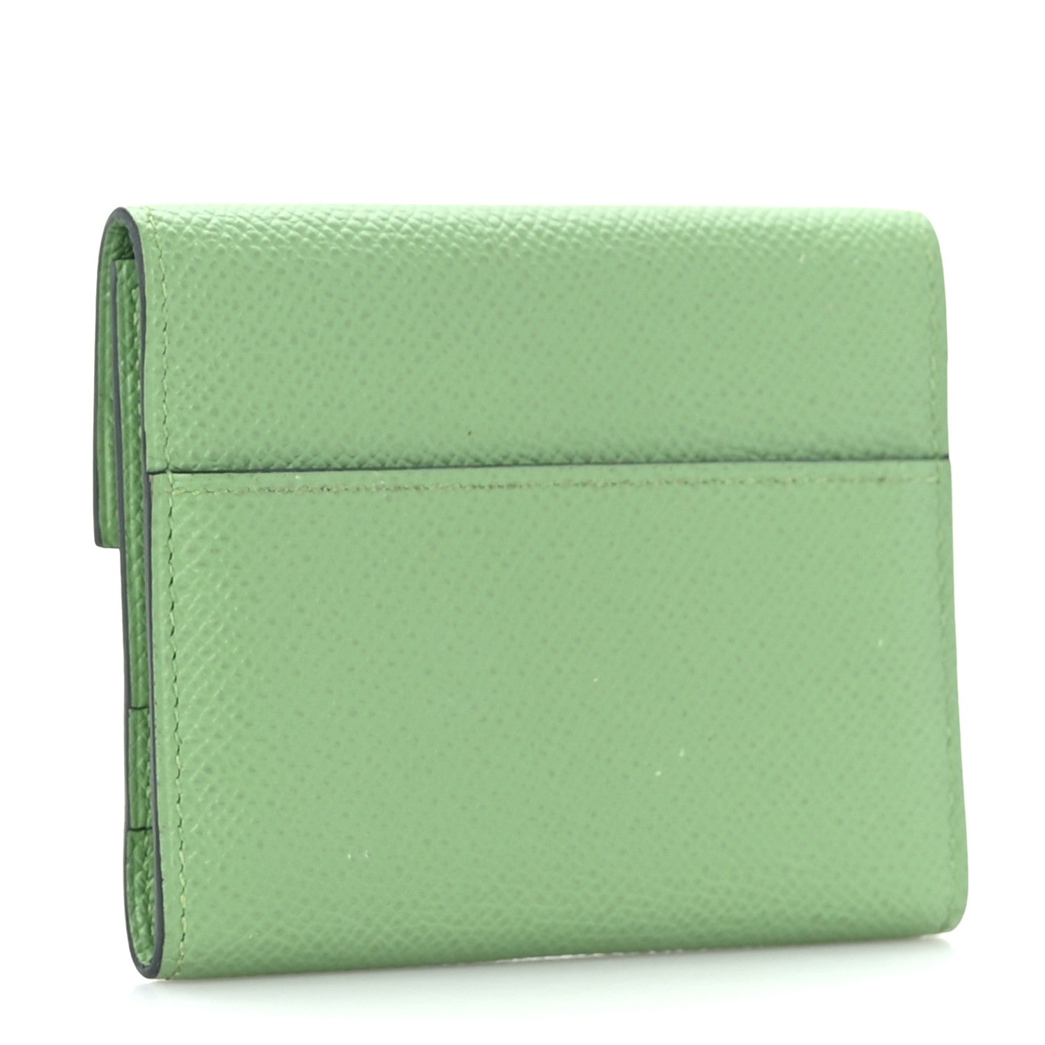 Hermes Epsom Mini Clic Card Holder Vert Criquet 3 of 7