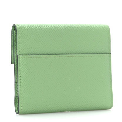Hermes Epsom Mini Clic Card Holder Vert Criquet 3 of 7