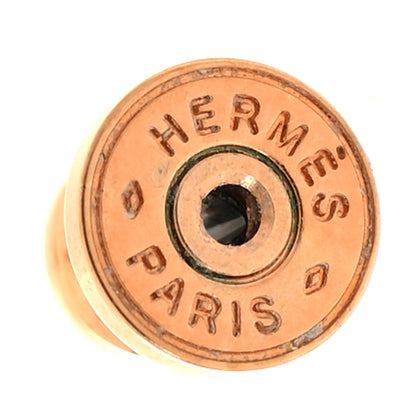 Hermes Rose Gold Lacquered Mini Pop H Earrings Rose Extreme 4 of 6