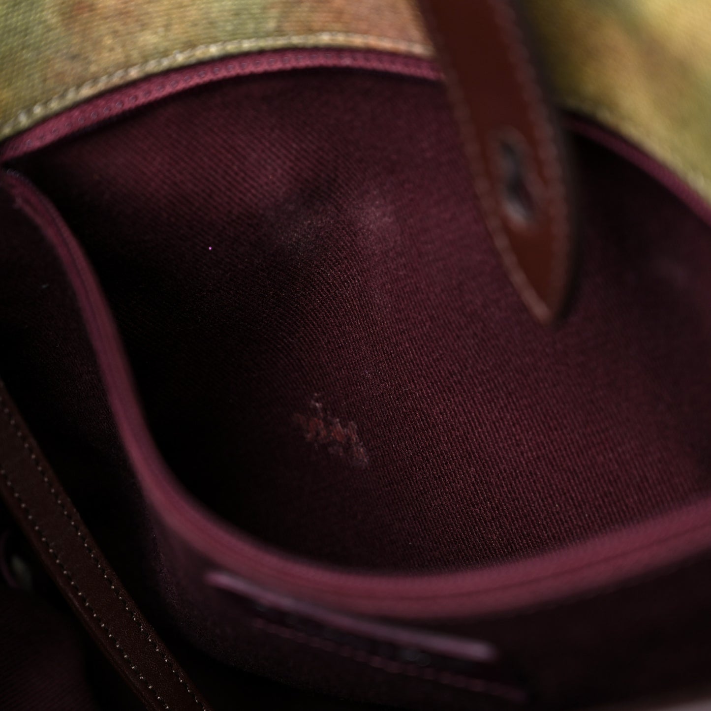 Washed Toile Graffiti On The Pavements Messenger Khaki Multicolor