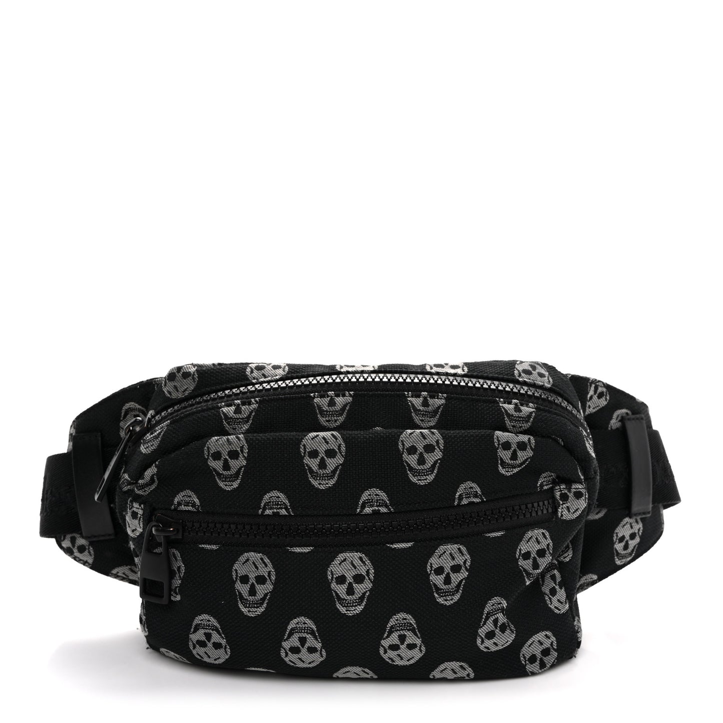 Jacquard Skull Belt Bag Black White
