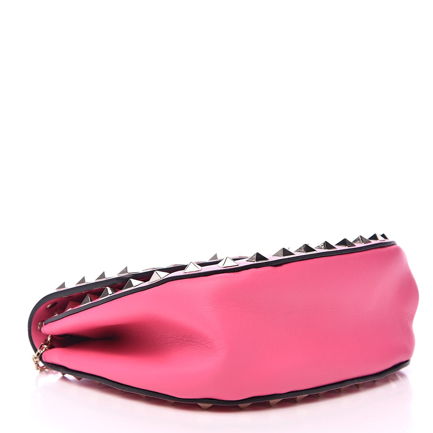Valentino Garavani Vitello Rockstud Crossbody Saddle Bag Peony 4 of 11
