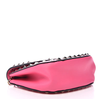 Valentino Garavani Vitello Rockstud Crossbody Saddle Bag Peony 4 of 11
