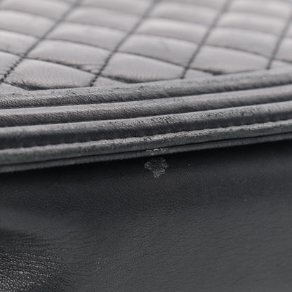 Chanel Lambskin Quilted Large Boy Flap Black 20 of 25