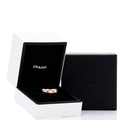 Chanel 18K Beige Gold Small Coco Crush Ring 52 6 7 of 7