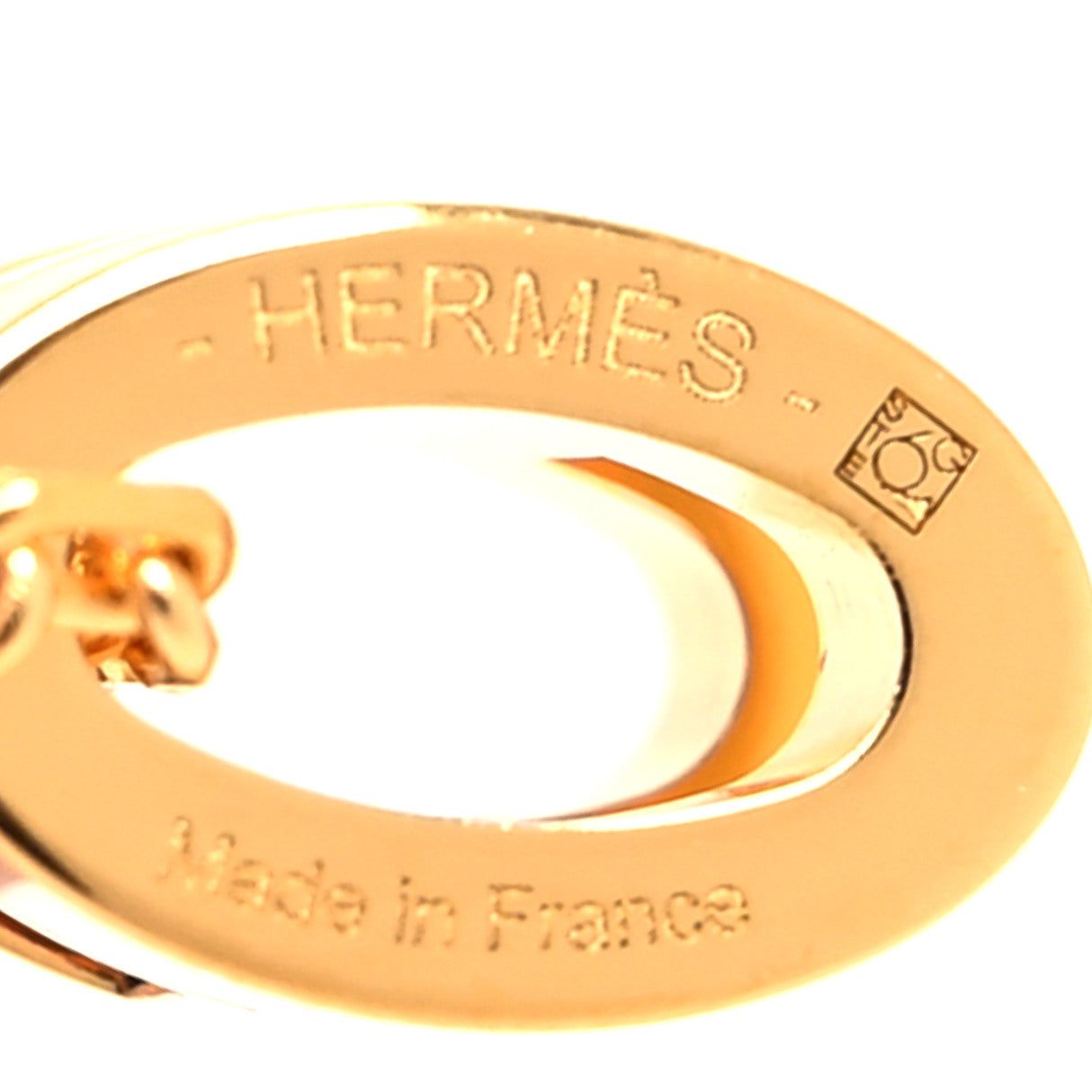 Lacquered Gold Mini Pop H Pendant Necklace Beige De Weimar