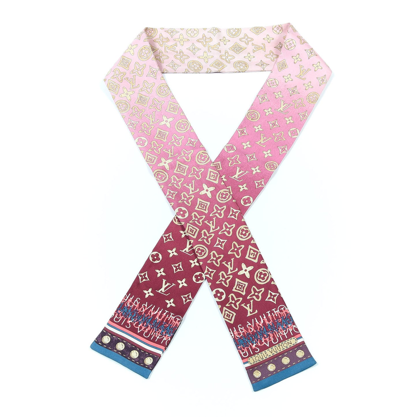 Silk Monogram Map Bandeau