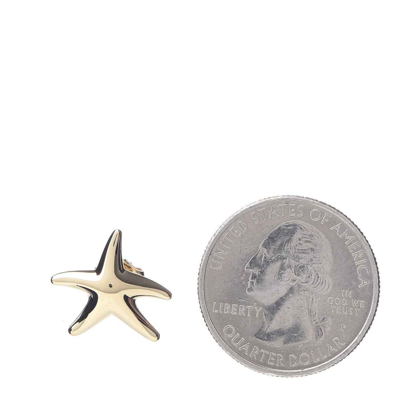 18K Yellow Gold 15mm Elsa Peretti Starfish Single Earring