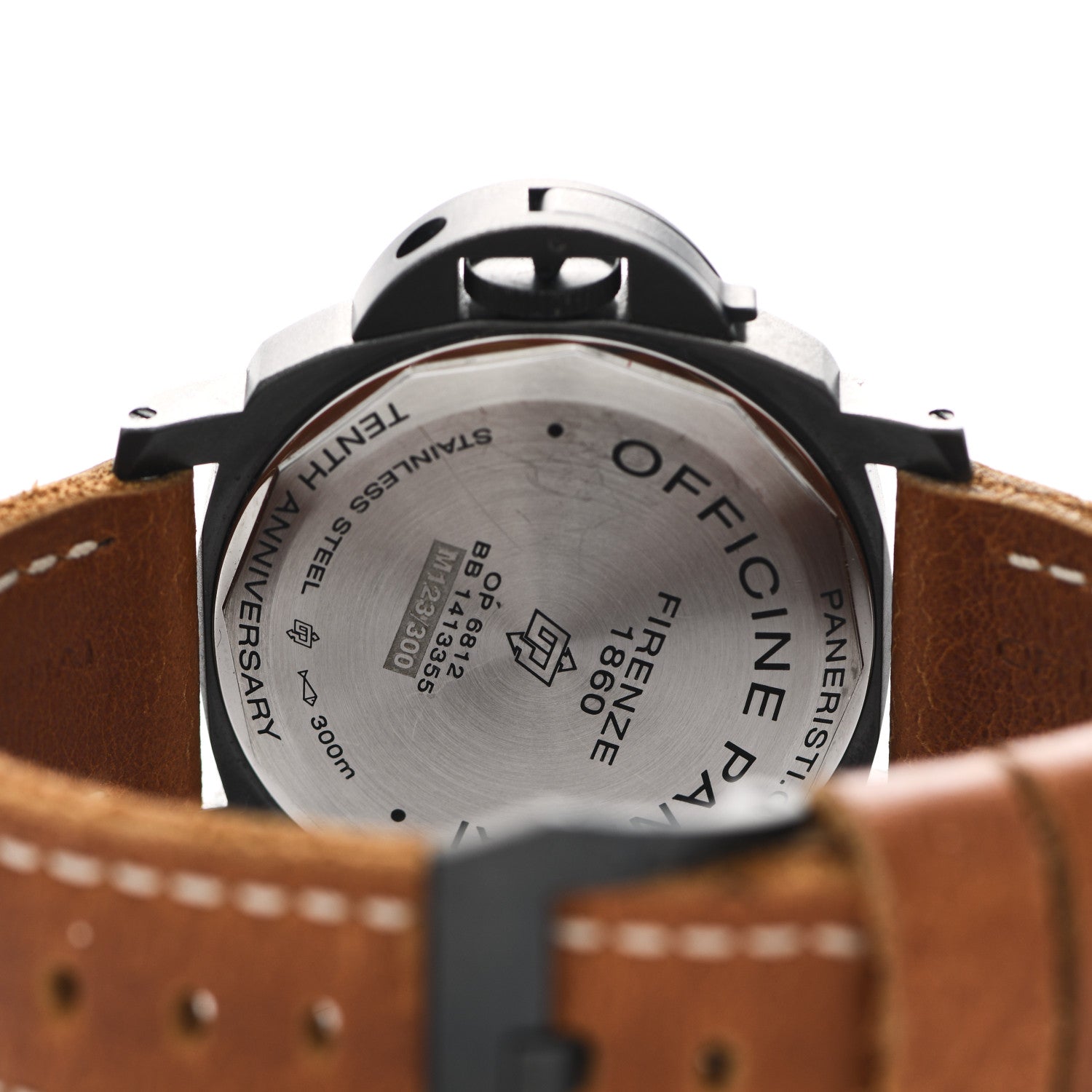 Panerai Stainless Steel Calfskin 44mm Luminor Base Logo Paneristi Manual Winding Watch Black PAM00360 4 of 6