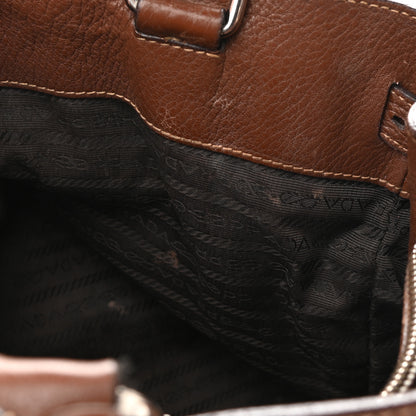 Prada Vitello Daino Shoulder Bag Bruciato 7 of 17
