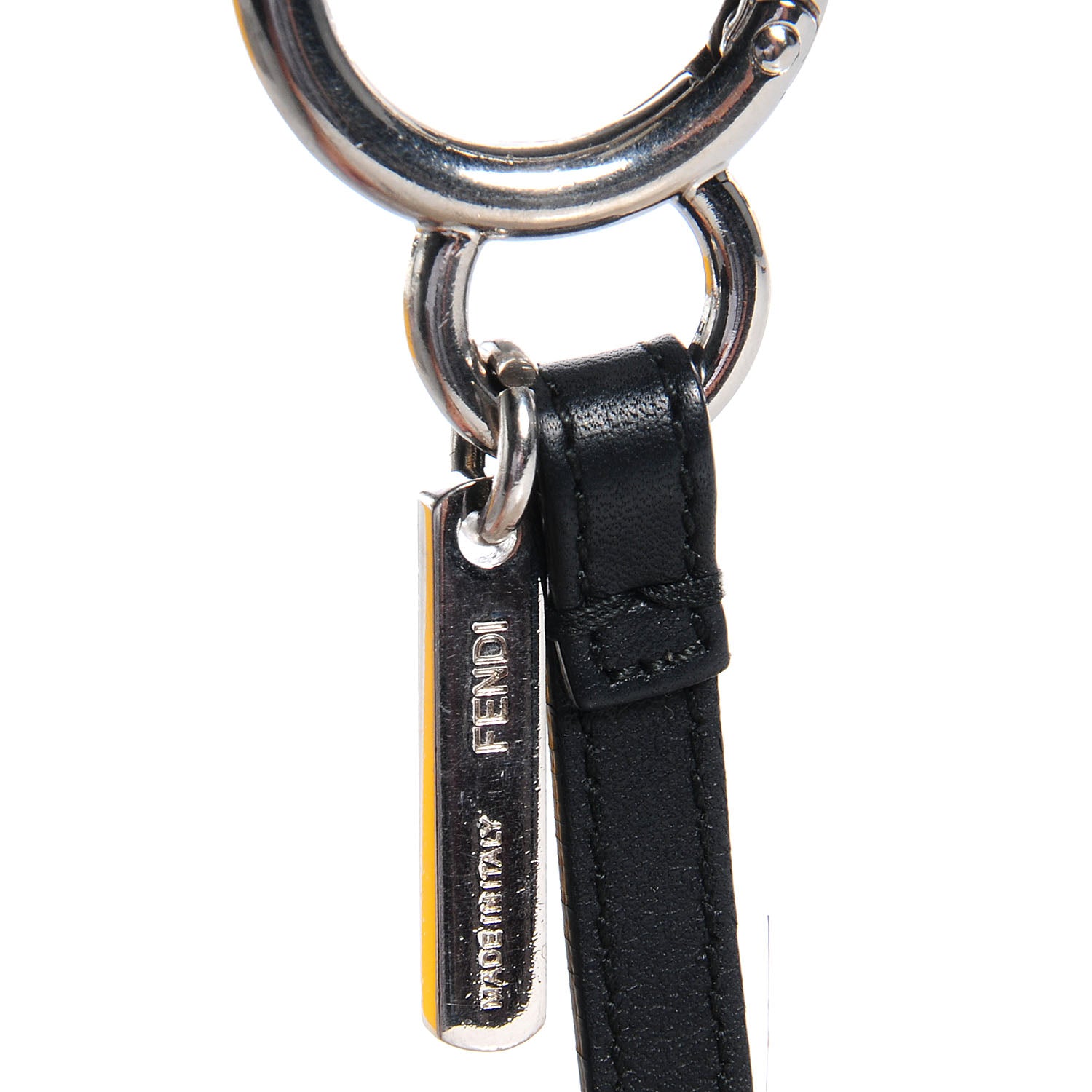 Fendi Mink Fox Rabbit Fur Vitello Flamingo Kurioso Monster Bag Bug Charm Beige Multicolor Black 5 of 6