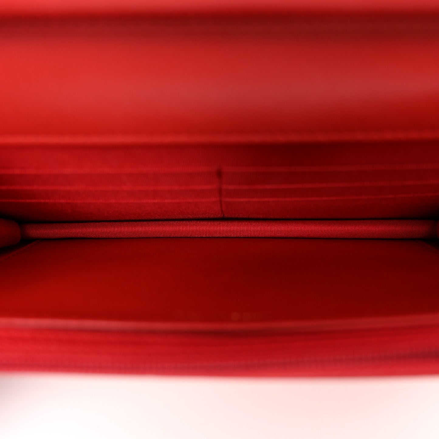 Lambskin Quilted Chain Around Wallet On Chain WOC Red