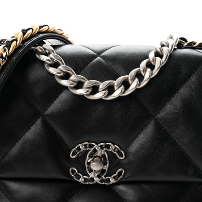 Chanel Lambskin Quilted Medium Chanel 19 Flap Black 8 of 10